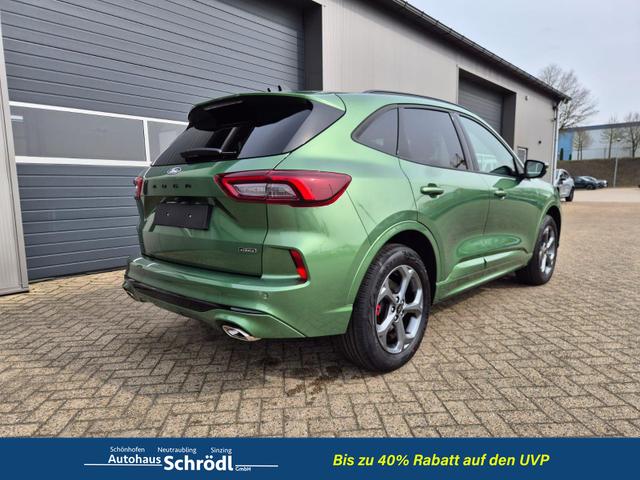 Ford Kuga ST-Line X 243PS PHEV Automatik schwenkb. AHK Sitzheizung v+h Lenkradheizung Frontscheibe beheizb. Klimaauomatik Navi SYNC4 Apple CarPlay Android Auto Touchscreen PDC 4xKamera 2xKeyless B+O Sound 18"LM vollelektr. Reichweite 67KM 