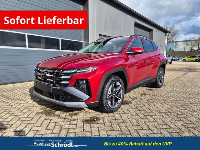 Hyundai TUCSON - Trend 1.6 T-GDI 150PS Automatik TZ 2026 Teil-Leder Sitzheizung v+h Lenkradheizung Klimaautomatik Navi Touchscreen DAB+ Apple CarPlay + Android Auto PDC R&uuml;ckf.-Kamera Matrix-LED-Scheinw.