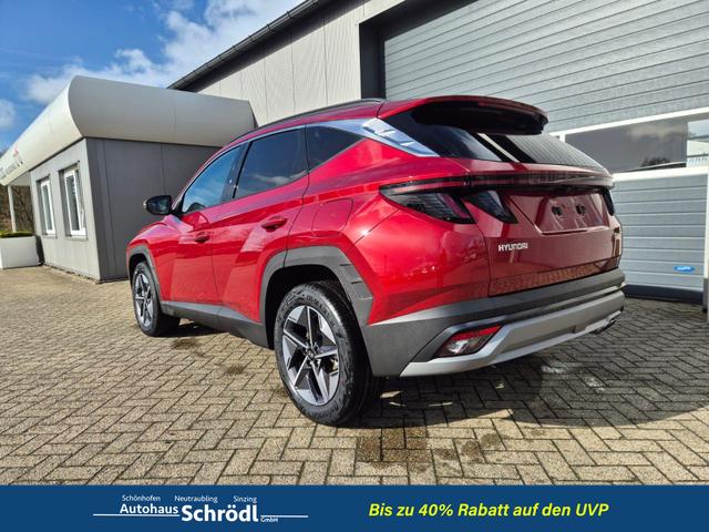 Hyundai TUCSON Trend 1.6 T-GDI 150PS Automatik TZ 2026 Teil-Leder Sitzheizung v+h Lenkradheizung Klimaautomatik Navi Touchscreen DAB+ Apple CarPlay + Android Auto PDC R&uuml;ckf.-Kamera Matrix-LED-Scheinw. 