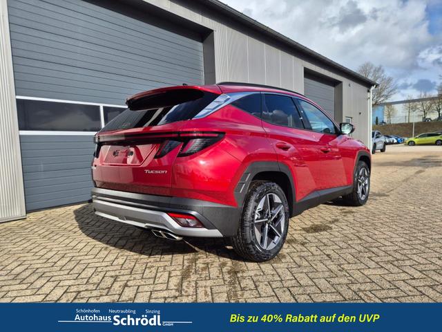 Hyundai TUCSON Trend 1.6 T-GDI 150PS Automatik TZ 2026 Teil-Leder Sitzheizung v+h Lenkradheizung Klimaautomatik Navi Touchscreen DAB+ Apple CarPlay + Android Auto PDC R&uuml;ckf.-Kamera Matrix-LED-Scheinw. 