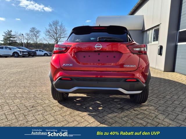 Nissan Juke 1.0 DIG-T 114PS N-Design Automatik Teil-Leder Klimaautomatik Sitzheizung Lenkradheizung PDC v+h R&uuml;ckf.Kamera Navi 19"LM Bluetooth Touchscreen Apple CarPlay Android Auto 