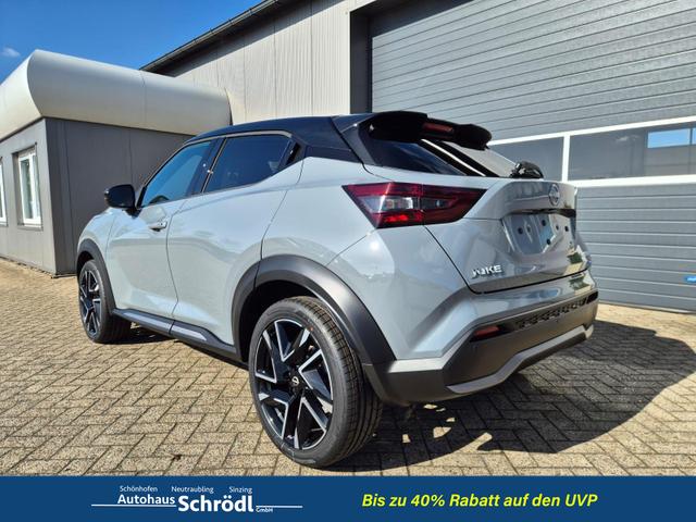 Nissan Juke 1.0 DIG-T 114PS N-Design Automatik Teil-Leder Klimaautomatik Sitzheizung Lenkradheizung PDC v+h R&uuml;ckf.Kamera Navi 19"LM Bluetooth Touchscreen Apple CarPlay Android Auto 