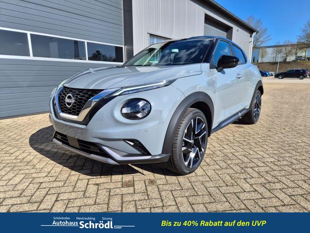 Nissan Juke - 1.0 DIG-T 114PS N-Design Automatik Teil-Leder Klimaautomatik Sitzheizung Lenkradheizung PDC v+h R&uuml;ckf.Kamera Navi 19"LM Bluetooth Touchscreen Apple CarPlay Android Auto