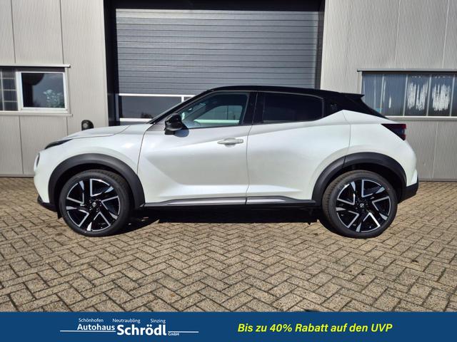 Nissan Juke 1.0 DIG-T 114PS N-Design Automatik Teil-Leder Klimaautomatik Sitzheizung Lenkradheizung PDC v+h R&uuml;ckf.Kamera Navi 19"LM Bluetooth Touchscreen Apple CarPlay Android Auto 