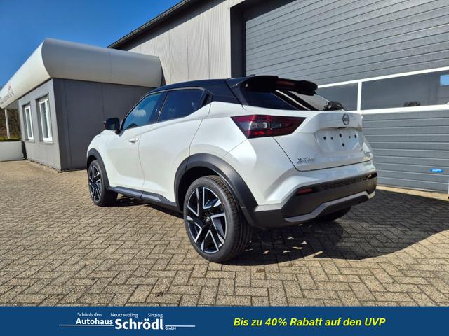Nissan Juke 1.0 DIG-T 114PS N-Design Automatik Teil-Leder Klimaautomatik Sitzheizung Lenkradheizung PDC v+h R&uuml;ckf.Kamera Navi 19"LM Bluetooth Touchscreen Apple CarPlay Android Auto 
