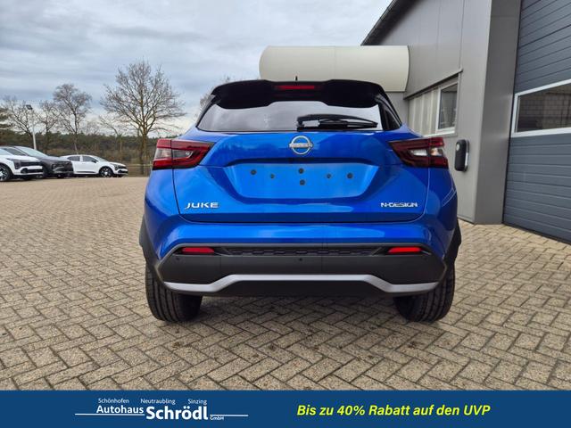 Nissan Juke 1.0 DIG-T 114PS N-Design Automatik Teil-Leder Klimaautomatik Sitzheizung Lenkradheizung PDC v+h R&uuml;ckf.Kamera Navi 19"LM Bluetooth Touchscreen Apple CarPlay Android Auto 