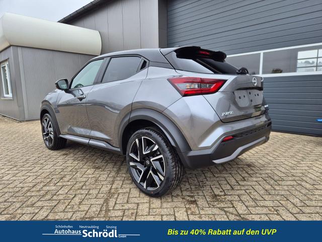 Nissan Juke 1.0 DIG-T 114PS N-Design Automatik Teil-Leder Klimaautomatik Sitzheizung Lenkradheizung PDC v+h R&uuml;ckf.Kamera Navi 19"LM Bluetooth Touchscreen Apple CarPlay Android Auto 
