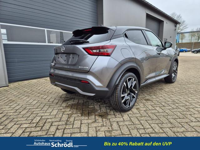 Nissan Juke 1.0 DIG-T 114PS N-Design Automatik Teil-Leder Klimaautomatik Sitzheizung Lenkradheizung PDC v+h R&uuml;ckf.Kamera Navi 19"LM Bluetooth Touchscreen Apple CarPlay Android Auto 