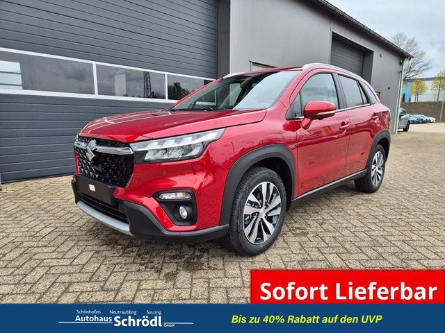 Suzuki S-Cross - Comfort+ 110PS Automatik MHEV 1.4 Boosterjet Teilleder Navi Klimaautomatik Sitzheizung ACC PDC v+h 4x Kamera Suzuki-Radio Apple CarPlay Android Auto Touchscreen 2xKeyless 17-LM