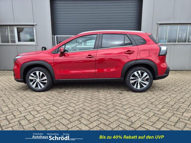 Suzuki S-Cross Comfort+ 110PS Automatik MHEV 1.4 Boosterjet Teilleder Navi Klimaautomatik Sitzheizung ACC PDC v+h 4x Kamera Suzuki-Radio Apple CarPlay Android Auto Touchscreen 2xKeyless 17-LM 
