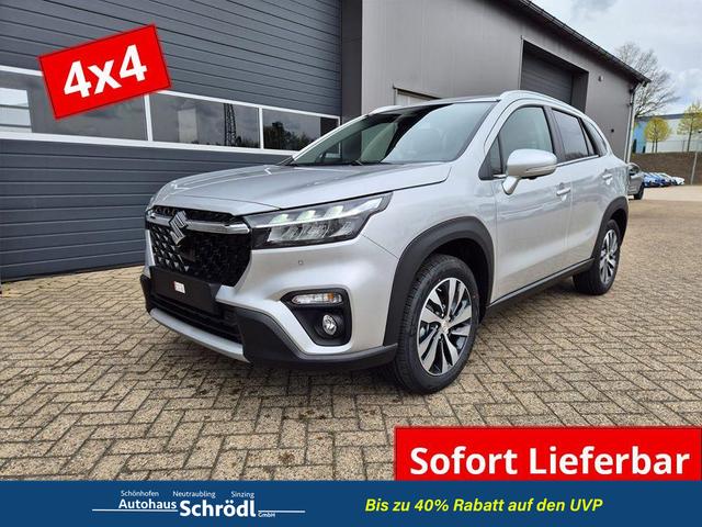 Suzuki S-Cross - Comfort+ 110PS MHEV 4x4 ALLGRIP 1.4 Boosterjet Teilleder Navi Klimaautomatik Sitzheizung ACC PDC v+h 4x Kamera Suzuki-Radio Apple CarPlay Android Auto Touchscreen 2xKeyless 17-LM