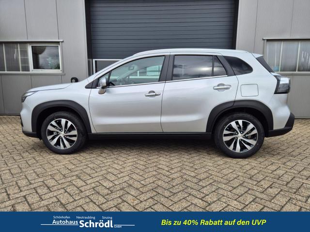 Suzuki S-Cross Comfort+ 110PS MHEV 4x4 ALLGRIP 1.4 Boosterjet Teilleder Navi Klimaautomatik Sitzheizung ACC PDC v+h 4x Kamera Suzuki-Radio Apple CarPlay Android Auto Touchscreen 2xKeyless 17-LM 