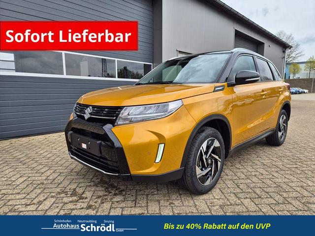 Suzuki Vitara - Comfort+ 110PS Automatik MHEV 1.4 Boosterjet Teilleder Navi Klimaautomatik Sitzheizung ACC PDC v+h R&uuml;ckf.Kamera Suzuki-Radio Apple CarPlay Android Auto Touchscreen 2xKeyless 17-LM