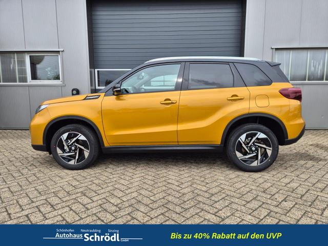 Suzuki Vitara Comfort+ 110PS Automatik MHEV 1.4 Boosterjet Teilleder Navi Klimaautomatik Sitzheizung ACC PDC v+h R&uuml;ckf.Kamera Suzuki-Radio Apple CarPlay Android Auto Touchscreen 2xKeyless 17-LM 