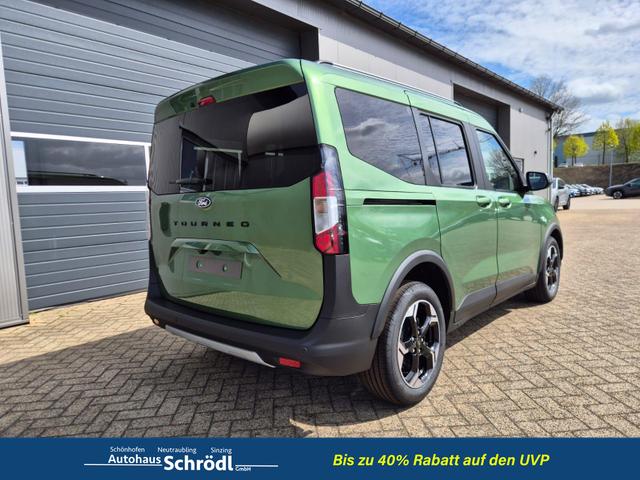 Ford Tourneo Courier 1.0 EcoBoost 125PS Active Teil-Leder Sitzheizung Lenkradheizung Klimaautomatik PDC v+h R&uuml;ckf.-Kamera ACC TWA Frontscheibe beheizb. Ford-Navi SYNC4 Apple CarPlay + Android Auto 