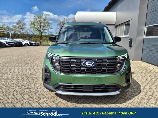 Ford Tourneo Courier 1.0 EcoBoost 125PS Active Teil-Leder Sitzheizung Lenkradheizung Klimaautomatik PDC v+h R&uuml;ckf.-Kamera ACC TWA Frontscheibe beheizb. Ford-Navi SYNC4 Apple CarPlay + Android Auto 