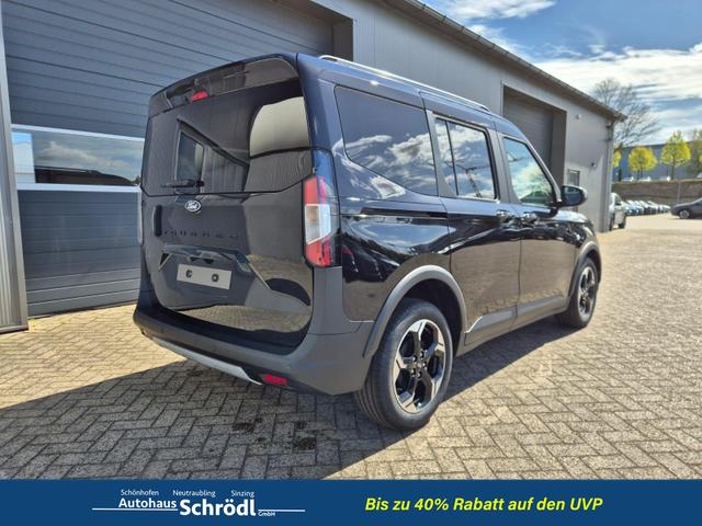 Ford Tourneo Courier 1.0 EcoBoost 125PS Active Teil-Leder Sitzheizung Lenkradheizung Klimaautomatik PDC v+h R&uuml;ckf.-Kamera ACC TWA Frontscheibe beheizb. Ford-Navi SYNC4 Apple CarPlay + Android Auto 