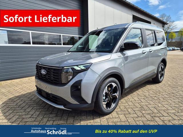 Ford Tourneo Courier - 1.0 EcoBoost 125PS Active Teil-Leder Sitzheizung Lenkradheizung Klimaautomatik PDC v+h R&uuml;ckf.-Kamera ACC TWA Frontscheibe beheizb. Ford-Navi SYNC4 Apple CarPlay + Android Auto