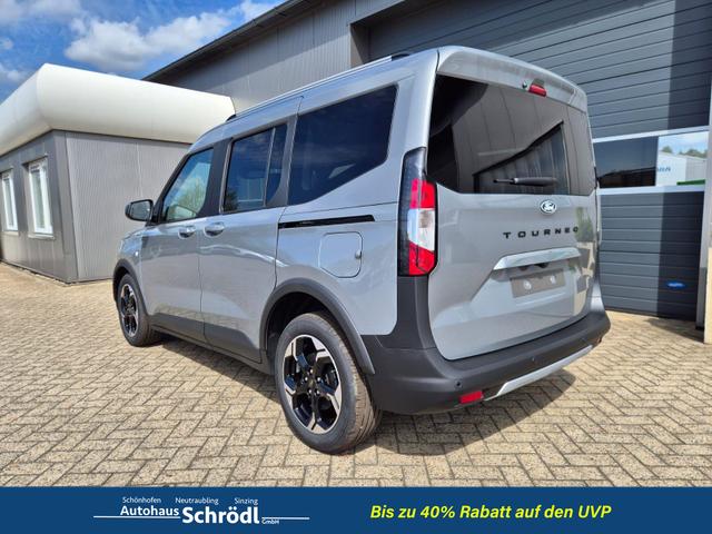 Ford Tourneo Courier 1.0 EcoBoost 125PS Active Teil-Leder Sitzheizung Lenkradheizung Klimaautomatik PDC v+h R&uuml;ckf.-Kamera ACC TWA Frontscheibe beheizb. Ford-Navi SYNC4 Apple CarPlay + Android Auto 