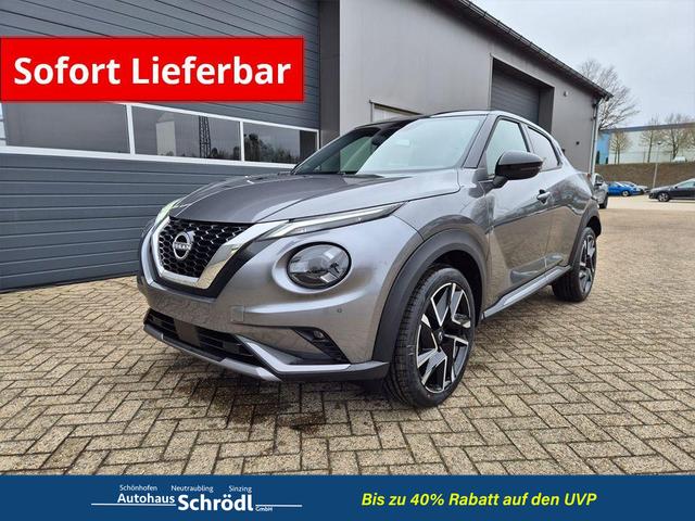 Nissan Juke - 1.0 DIG-T 114PS N-Design Automatik Teil-Leder Klimaautomatik Sitzheizung Lenkradheizung PDC v+h R&uuml;ckf.Kamera Navi 19"LM Bluetooth Touchscreen Apple CarPlay Android Auto