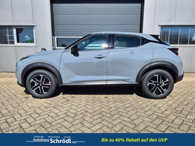 Nissan Juke 1.0 DIG-T 114PS N-Connecta Teil-Leder Klimaautomatik PDC v+h R&uuml;ckf.Kamera Bluetooth Touchscreen Apple CarPlay Android Auto 17"LM 