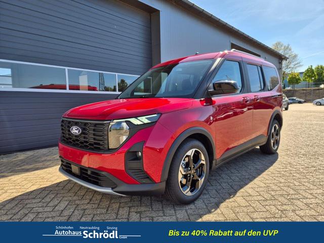 Ford Tourneo Courier - 1.0 EcoBoost 125PS Active Teil-Leder Sitzheizung Lenkradheizung Klimaautomatik PDC v+h R&uuml;ckf.-Kamera ACC TWA Frontscheibe beheizb. Ford-Navi SYNC4 Apple CarPlay + Android Auto