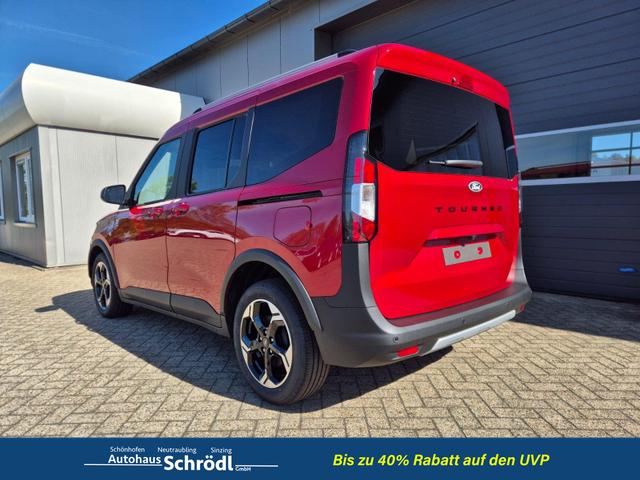 Ford Tourneo Courier 1.0 EcoBoost 125PS Active Teil-Leder Sitzheizung Lenkradheizung Klimaautomatik PDC v+h R&uuml;ckf.-Kamera ACC TWA Frontscheibe beheizb. Ford-Navi SYNC4 Apple CarPlay + Android Auto 