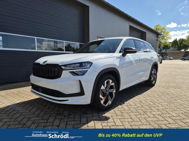 Skoda Kodiaq - Sportline 1.5 TSI 204PS PHEV DSG schwenkb. AHK elektr. PanoDach HUD Alcantara PDC v+h 360&deg;Kamera CANTON Sound Klimaautomatik Sitzheizung Lenkradheizung Navi Apple CarPlay Android Auto 2xKeyless 19"LM vollelektr. Reichweite 116KM