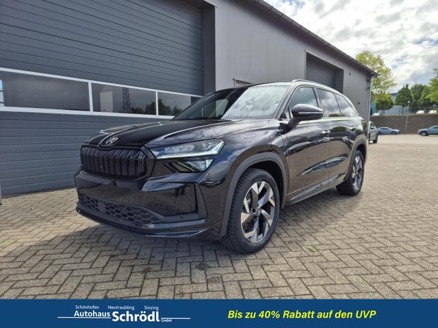Skoda Kodiaq - Sportline 1.5 TSI 204PS PHEV DSG schwenkb. AHK elektr. PanoDach HUD Alcantara PDC v+h 360&deg;Kamera CANTON Sound Klimaautomatik Sitzheizung Lenkradheizung Navi Apple CarPlay Android Auto 2xKeyless 19"LM vollelektr. Reichweite 116KM