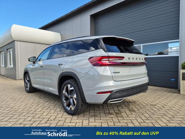 Skoda Kodiaq Sportline 1.5 TSI 204PS PHEV DSG schwenkb. AHK elektr. PanoDach HUD Alcantara PDC v+h 360&deg;Kamera CANTON Sound Klimaautomatik Sitzheizung Lenkradheizung Navi Apple CarPlay Android Auto 2xKeyless 19"LM vollelektr. Reichweite 116KM 