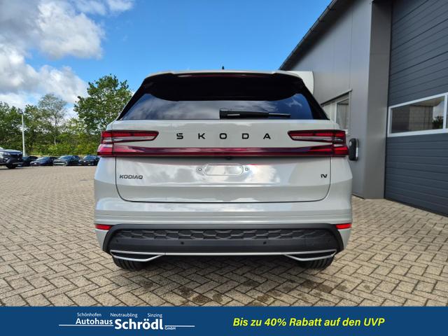 Skoda Kodiaq Sportline 1.5 TSI 204PS PHEV DSG schwenkb. AHK elektr. PanoDach HUD Alcantara PDC v+h 360&deg;Kamera CANTON Sound Klimaautomatik Sitzheizung Lenkradheizung Navi Apple CarPlay Android Auto 2xKeyless 19"LM vollelektr. Reichweite 116KM 