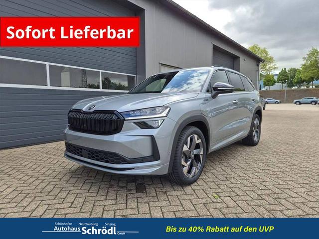 Skoda Kodiaq - Sportline 1.5 TSI 204PS PHEV DSG schwenkb. AHK elektr. PanoDach HUD Alcantara PDC v+h 360&deg;Kamera CANTON Sound Klimaautomatik Sitzheizung Lenkradheizung Navi Apple CarPlay Android Auto 2xKeyless 19"LM vollelektr. Reichweite 116KM