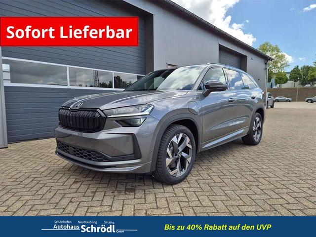 Skoda Kodiaq - Sportline 1.5 TSI 204PS PHEV DSG schwenkb. AHK elektr. PanoDach HUD Alcantara PDC v+h 360&deg;Kamera CANTON Sound Klimaautomatik Sitzheizung Lenkradheizung Navi Apple CarPlay Android Auto 2xKeyless 19"LM vollelektr. Reichweite 116KM