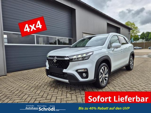 Suzuki S-Cross - Comfort+ 110PS MHEV 4x4 ALLGRIP 1.4 Boosterjet Teilleder Navi Klimaautomatik Sitzheizung ACC PDC v+h 4x Kamera Suzuki-Radio Apple CarPlay Android Auto Touchscreen 2xKeyless 17-LM