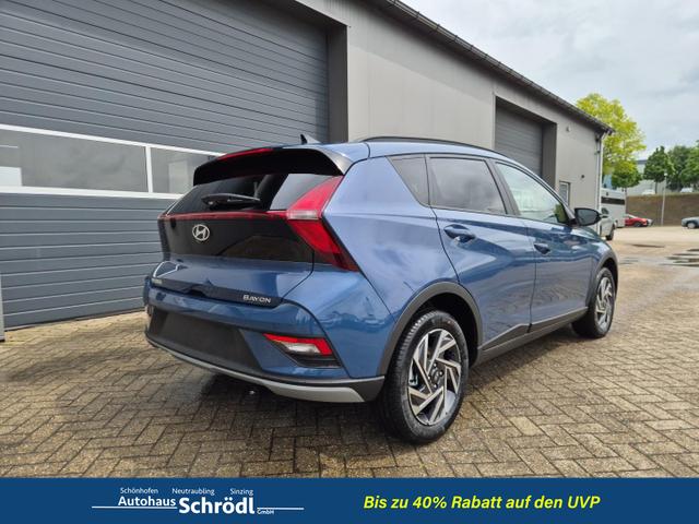 Hyundai BAYON Trend 1.0 T-GDI 90PS Automatik Klimaautomatik R&uuml;ckf.Kamera Parksensoren Sitzheizung Lenkradheizung Bluetooth Touchscreen Tempomat Apple CarPlay + Android Auto 16"LM 