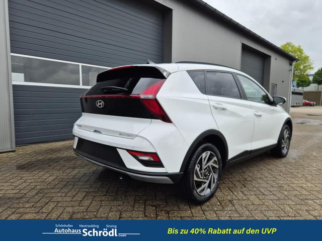 Hyundai BAYON Trend 1.0 T-GDI 90PS Automatik Klimaautomatik R&uuml;ckf.Kamera Parksensoren Sitzheizung Lenkradheizung Bluetooth Touchscreen Tempomat Apple CarPlay + Android Auto 16"LM 