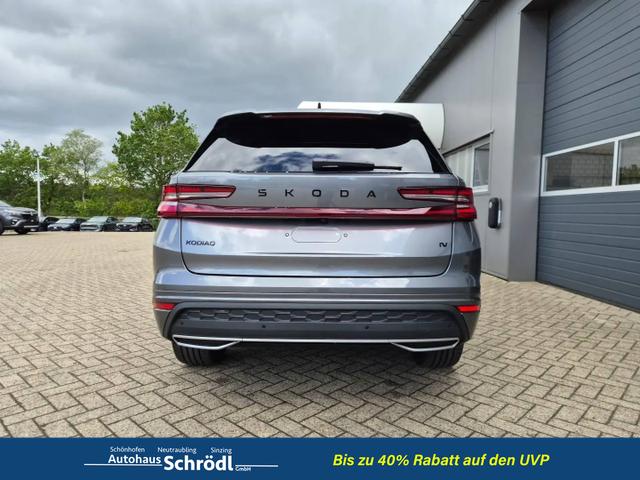 Skoda Kodiaq Sportline 1.5 TSI 204PS PHEV DSG schwenkb. AHK elektr. PanoDach HUD Alcantara PDC v+h 360&deg;Kamera CANTON Sound Klimaautomatik Sitzheizung Lenkradheizung Navi Apple CarPlay Android Auto 2xKeyless 19"LM vollelektr. Reichweite 116KM 