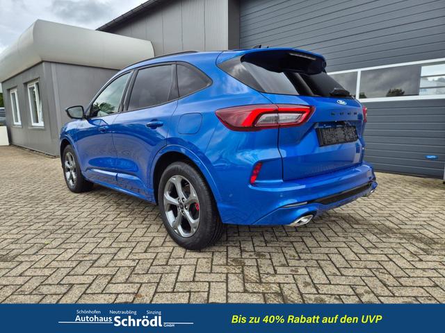 Ford Kuga ST-Line X 243PS PHEV Automatik HuD Matrix-LED schwenkb. AHK elektr. PanoDach Sitzheizung v+h Lenkradheizung Frontscheibe beheizb. Navi SYNC4 Apple CarPlay Android Auto Touchscreen PDC 4xKamera 2xKeyless B+O Sound 18"LM vollelektr. Reichweite 65K 
