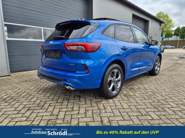 Ford Kuga ST-Line X 243PS PHEV Automatik HuD Matrix-LED schwenkb. AHK elektr. PanoDach Sitzheizung v+h Lenkradheizung Frontscheibe beheizb. Navi SYNC4 Apple CarPlay Android Auto Touchscreen PDC 4xKamera 2xKeyless B+O Sound 18"LM vollelektr. Reichweite 65K 