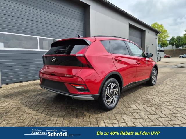 Hyundai BAYON Trend 1.0 T-GDI 90PS Klimaautomatik R&uuml;ckf.Kamera Parksensoren Sitzheizung Lenkradheizung Bluetooth Touchscreen Tempomat Apple CarPlay + Android Auto 16"LM 
