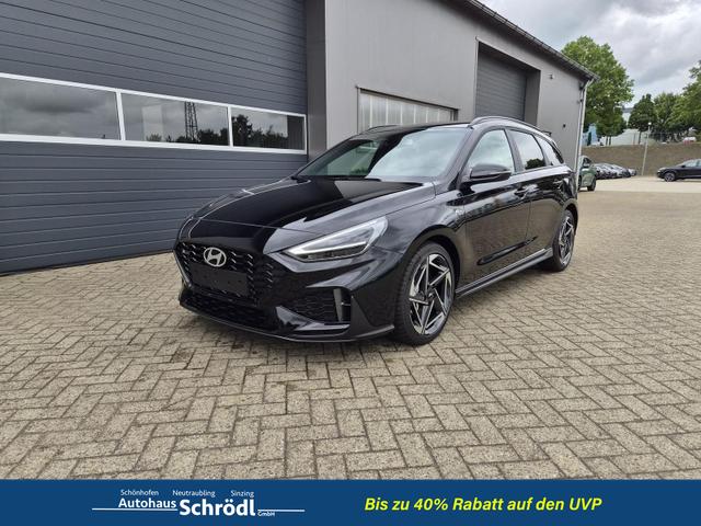 Hyundai i30 Kombi - 1.6 T-GDI 150PS Automatik N-Line Sitzheizung Lenkradheizung Klimaautomatik Navi 10,3"-Touchscreen Bluelink Apple CarPlay + Android Auto PDC v+h R&uuml;ckf.Kamera 18-LM