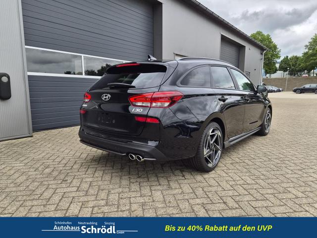 Hyundai i30 Kombi 1.6 T-GDI 150PS Automatik N-Line Sitzheizung Lenkradheizung Klimaautomatik Navi 10,3"-Touchscreen Bluelink Apple CarPlay + Android Auto PDC v+h R&uuml;ckf.Kamera 18-LM 