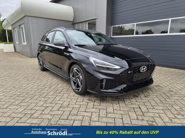 Hyundai i30 Kombi - 1.6 T-GDI 150PS Automatik N-Line Sitzheizung Lenkradheizung Klimaautomatik Navi 10,3"-Touchscreen Bluelink Apple CarPlay + Android Auto PDC v+h R&uuml;ckf.Kamera 18-LM
