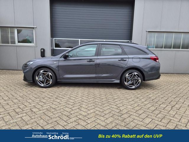 Hyundai i30 Kombi 1.6 T-GDI 150PS Automatik N-Line Sitzheizung Lenkradheizung Klimaautomatik Navi 10,3"-Touchscreen Bluelink Apple CarPlay + Android Auto PDC v+h R&uuml;ckf.Kamera 18-LM 