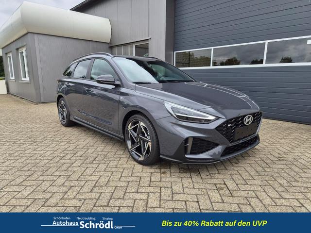 Hyundai i30 Kombi - 1.6 T-GDI 150PS Automatik N-Line Sitzheizung Lenkradheizung Klimaautomatik Navi 10,3"-Touchscreen Bluelink Apple CarPlay + Android Auto PDC v+h R&uuml;ckf.Kamera 18-LM