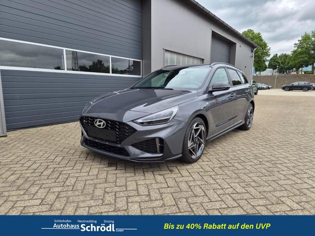 Hyundai i30 Kombi - 1.6 T-GDI 150PS Automatik N-Line Sitzheizung Lenkradheizung Klimaautomatik Navi 10,3"-Touchscreen Bluelink Apple CarPlay + Android Auto PDC v+h R&uuml;ckf.Kamera 18-LM