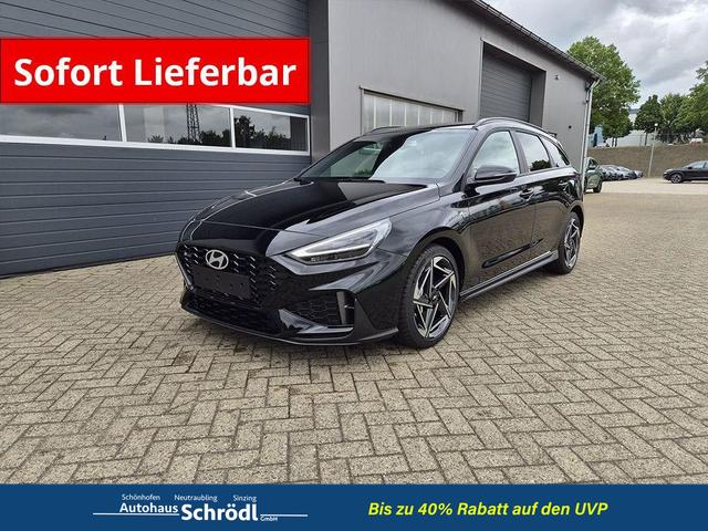 Hyundai i30 Kombi - 1.6 T-GDI 150PS Automatik N-Line Sitzheizung Lenkradheizung Klimaautomatik Navi 10,3"-Touchscreen Bluelink Apple CarPlay + Android Auto PDC v+h R&uuml;ckf.Kamera 18-LM