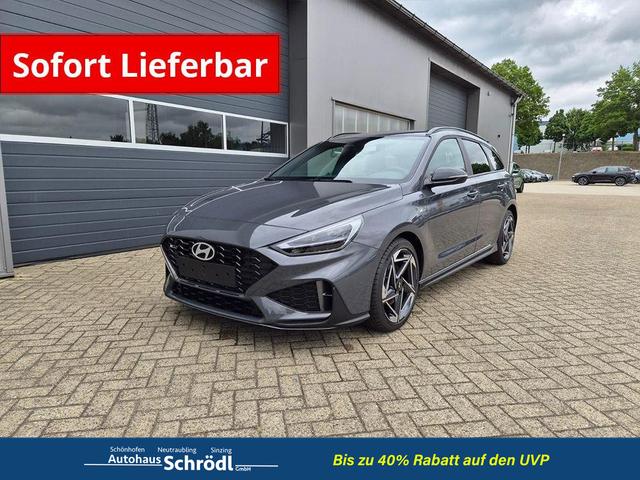 Hyundai i30 Kombi - 1.6 T-GDI 150PS Automatik N-Line Sitzheizung Lenkradheizung Klimaautomatik Navi 10,3"-Touchscreen Bluelink Apple CarPlay + Android Auto PDC v+h R&uuml;ckf.Kamera 18-LM