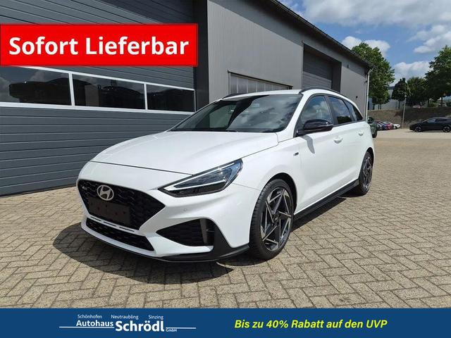 Hyundai i30 Kombi - 1.6 T-GDI 150PS Automatik N-Line Sitzheizung Lenkradheizung Klimaautomatik Navi 10,3"-Touchscreen Bluelink Apple CarPlay + Android Auto PDC v+h R&uuml;ckf.Kamera 18-LM