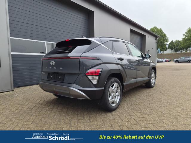 Hyundai KONA Trend 1.6 T-GDI 150PS Automatik Voll-LED-Scheinw. Sitzheizung Lenkradheizung ACC Klimaautomatik Navi Touchscreen DAB+ Apple CarPlay + Android Auto PDC v+h R&uuml;ckf.Kamera 2xKeyless 17-LM 